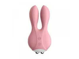Vibrador com estimulador e 10 padr�es de vibra��o recarreg�vel - Importado