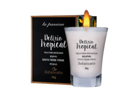 Vela de Massagem Beij�vel Del�rio Tropical P�ssego 40g - Sofisticatto