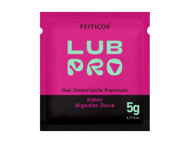 Lubrificante ntimo PREMIUM LubPRO HOT - Sabor Algodo Doce Sach 5g - Feitios Aromticos