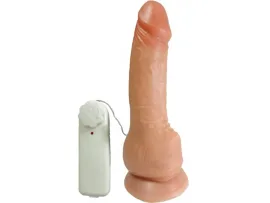 Pr�tese massageador com vibrador 16 x 3,5 cm - Prazer e Cia