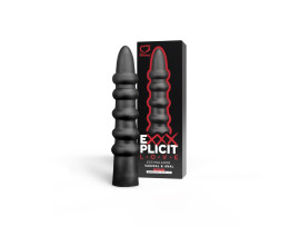 Estimulador Vaginal e Anal Exxxplicit Love Black List Macio 21 x 3,5 cm - Sexy Fantasy