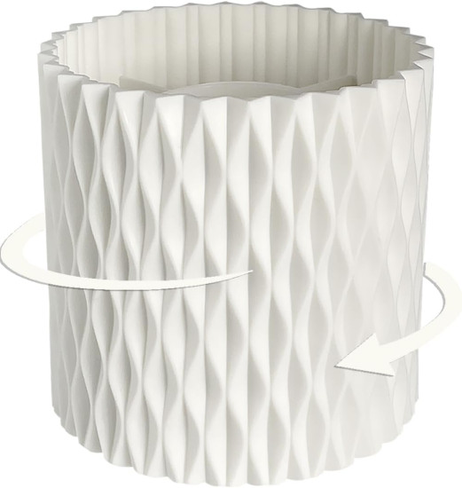 Lebenrich Porta-lpis giratrio para mesa, 5 compartimentos, organizador de caneta branco exclusivo, suprimentos de mesa e acessrios para mulheres e meninas, porta-lpis para escritrio, casa e material de arte