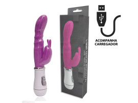 Vibrador ponto G YouVibe com 8 padres de vibrao recarregvel - Importado