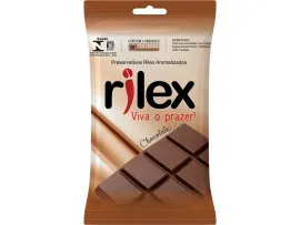 Preservativo com aroma de Chocolate com 3 unidades - Rilex