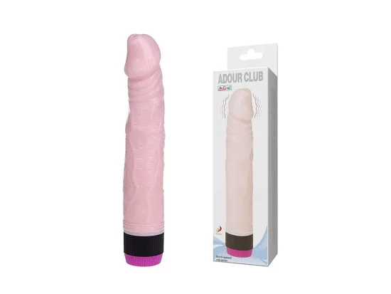 Pr�tese 22 x 5 cm (20 cm penetr�veis) em Silicone Macio com Vibrador Interno - Importado