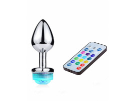 Plug de Metal com LED 13 Cores Tamanho M�dio - VibraToy