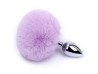Plug Anal em Ao - Pompom de Coelho - Tamanho - M - SI