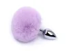 Plug Anal em A�o - Pompom de Coelho - Tamanho - M - SI