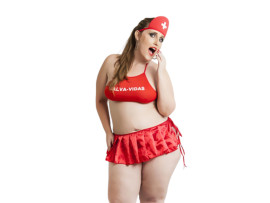 Fantasia Salva Vidas de Saia Plus Size - F�cil Prazer