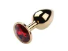 Plug Anal de A�o - Redondo Dourado - Tamanho P - VM