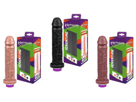 Pr�tese Real�stica Imperador com Vibrador Interno 20 x 4,5 cm - La Pimienta