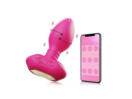 Plug Anal com Vibro e Rota��o - � Longa dist�ncia - APP - S
