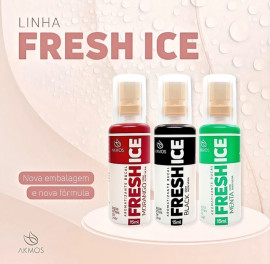 3 Spray Fresh Ice Black Aromatizante Bucal H�lito Mal H�lito Antic�ptico anti-inflamat�rio Akmos