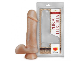 Pr�tese 18x4,5 cm com Escroto e Ventosa - Sexy Fantasy