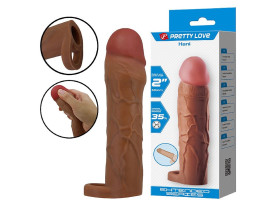 Capa Peniana com Anel de Escroto - Hani - 18,0 X 3,9 cm - Pretty Love