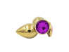 Plug Anal de Ao - Redondo Dourado - Tamanho G - SI