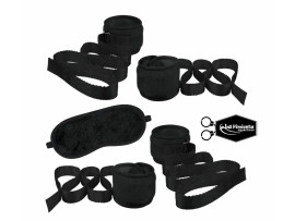 Kit bondage pel�cia (4 amarras + venda) - La Pimienta em Rio Verde