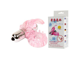 Anel peniano com vibrador em formato de coelho com 10 vibra��es Baile 