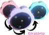 Organizador Porta Caneta Lpis Clips Giratrio 7 Divisrias Em Metal Aramado - Flor Color (Rosa)