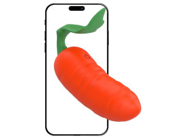 Bullet em Formato de Cenoura / Vegetais - � Longa dist�ncia App - 9,6 x 3,1cm