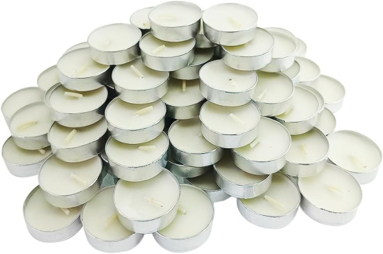 Vela Branca Rechaud Flutuante - 100 Unidade
