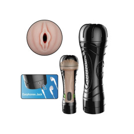 Masturbador Lanterna Em Formato De Vagina Com Vibra��o Multivelocidade E Com Voz