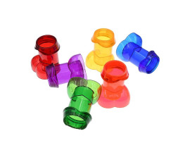 Kit com 6 Copos de Shot - Formato de P�nis