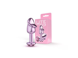 Plug Rosa P�nis com Pedra Rosa Lite 8,2 x 2,86cm - Sexy Fantasy