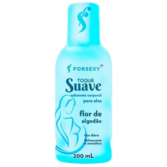 Sabonete Feminino Flor de Algodo - Toque Suave 200ml - For Sexy