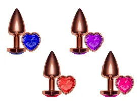Plug Anal Unique Ros� em Formato de Cora��o - La Pimienta