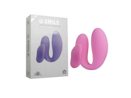 Vibrador de casal recarreg�vel com controle remoto U Smile Aphrodisia