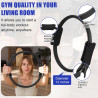 Silipull 10 peas de acessrios de equipamento de ioga de pilates, conjunto de anis de pilates, presente para mulheres, exerccios domsticos, inclui anel de ioga com bola de pilates, faixas de