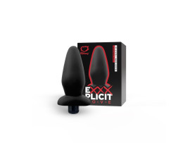 Estimulador Vaginal e Anal Exxxplicit Love Black Dome com Vibro 14 x 5,5 cm - Sexy Fantasy
