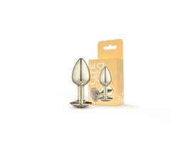 Plug Dourado P Cravejado Lite 6,8 x 3,2cm - Sexy Fantasy