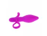 Plug Anal com Estimulador Lateral em Silicone Taylor - 10 Vibra��es - Pretty Love
