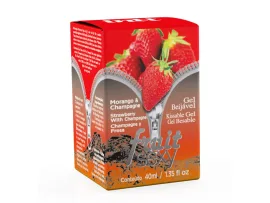 Gel comest�vel Fruit Sexy Morango com Champagne - 40 ml - Intt