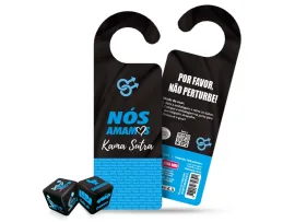 Par de Dados e Aviso de Porta Gay - Divers�o ao cubo