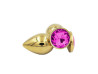 Plug Anal de Ao - Redondo Dourado - Tamanho G - SI