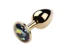 Plug Anal de A�o - Redondo Dourado - Tamanho P - VM