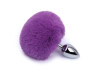 Plug Anal em Ao - Pompom de Coelho - Tamanho - M - SI