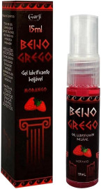 BEIJO GREGO LEO AROMATIZANTE BEIJVEL SABOR MORANGO 15ML GARJI