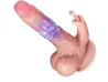 P�nis Real�stico com Estimulador de Clit�ris / Vai e Vem / Rota��o com Aquecimento via APP 22.0 x 4.0cm