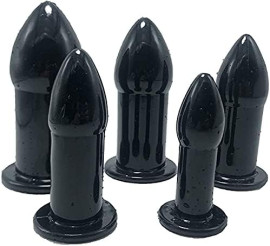 plug anale brinquedos anais Brinquedos sexuais homem e mulher 5 peas - massageador estimulador prstata plug anais feminino silicone D2