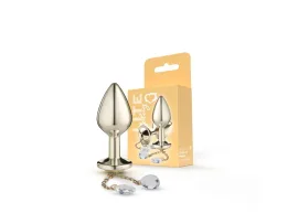 Plug Dourado M com Pingente Lite 8 x 3,37cm - Sexy Fantasy
