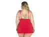 Camisola Dantele aberta Plus Size (GG) - Pimenta Sexy