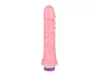 Pr�tese com Vibrador Interno Linha Color 18 x 4,5 cm - Pau Brasil