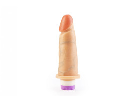 Pr�tese Real Dick Ultra Real�stico Com Vibro 15,3 x 4,5cm - Sexy Fantasy