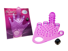 Luva Para Massagem Com Dedeira + Dado - Divers�o ao cubo