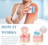 DPGrazzt Rolo de gelo para rosto e olhos, ferramentas de cuidados com a pele 2 em 1, massageador facial para dor muscular inchada, estreita os poros e reduz rugas, rolo de olho corporal com estojo de