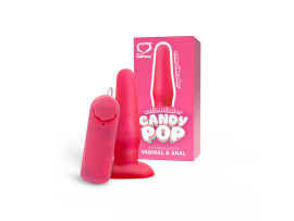 Estimulador Vaginal e Anal Candy Pop com Vibro Bullet 12,5 x 3,3 - Sexy Fantasy